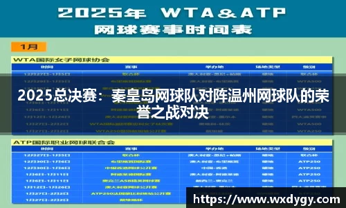 2025总决赛：秦皇岛网球队对阵温州网球队的荣誉之战对决
